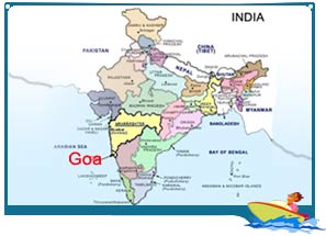 Location of Goa